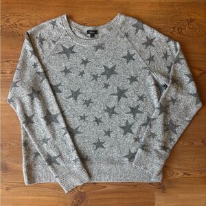 Rails Theo Melange Grey Stars Pullover Sweater, Small